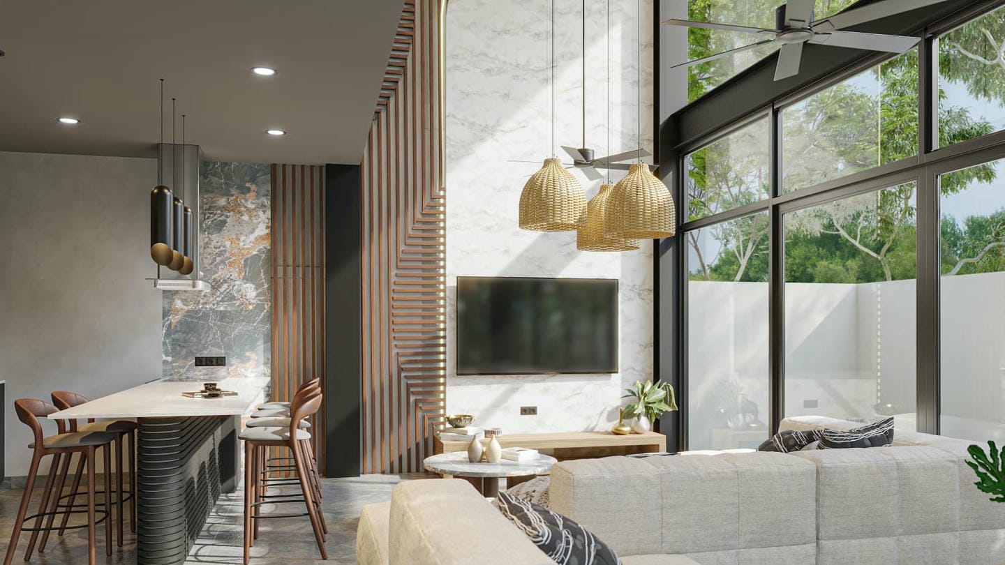 OFFPLAN OCEAN AND VOLCANO VIEW 4 BEDROOM VILLA FOR SALE LEASEHOLD IN PERERENAN BE-2059 